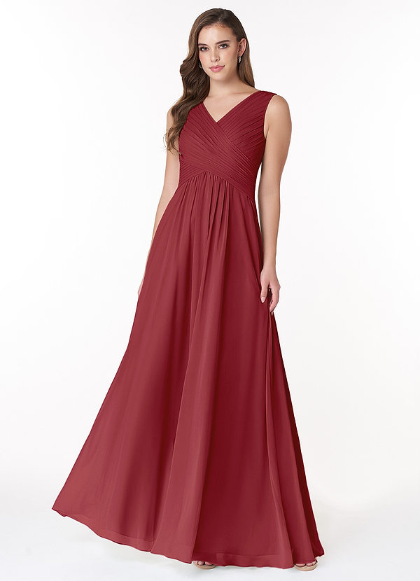 Pomegranate Azazie Flora Bridesmaid Dresses | Azazie