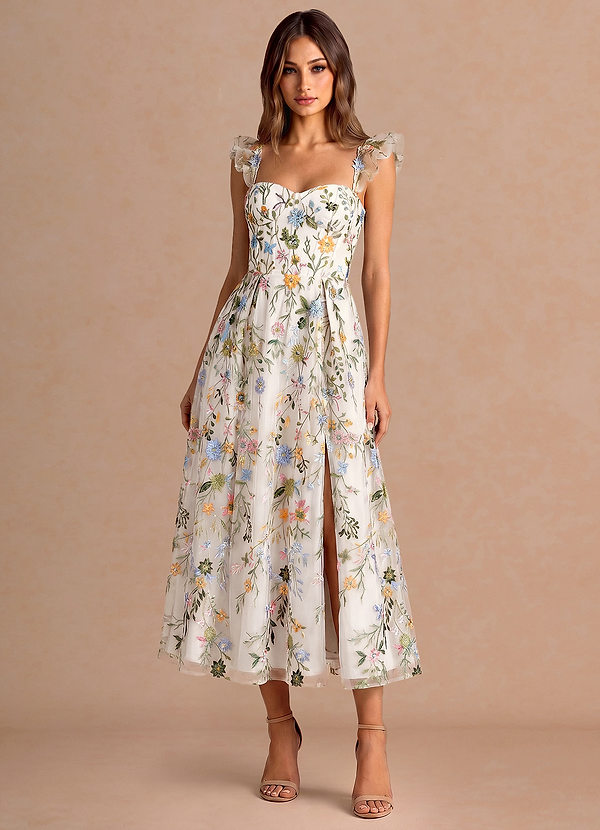 Robe Midi Blanc Denisse image1