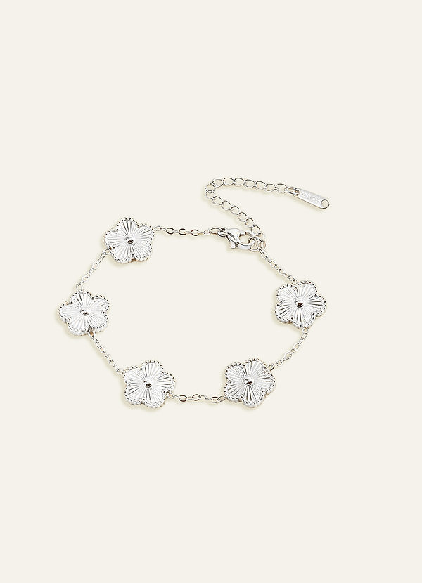 front Flower Charm Bracelet