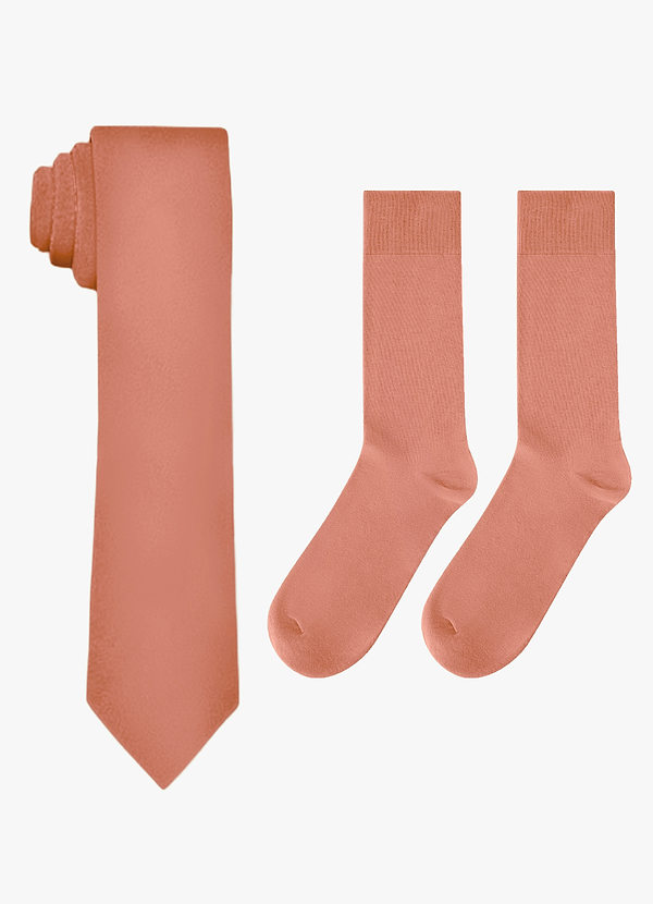 front Matching Skinny Tie & Socks Set