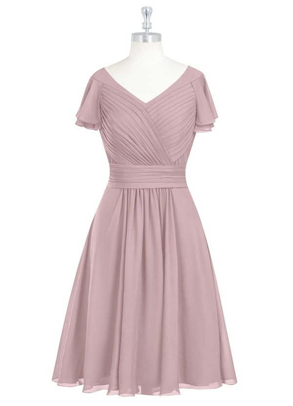  Azazie  Hadley Modest Bridesmaid  Dresses  Vintage  Mauve  