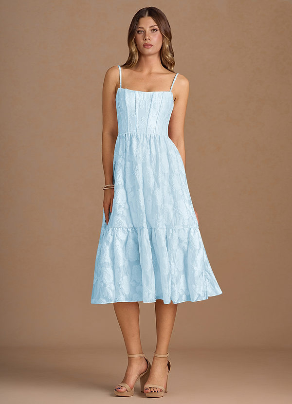 Robe Mi-Longue Hellblau Jeanne image1