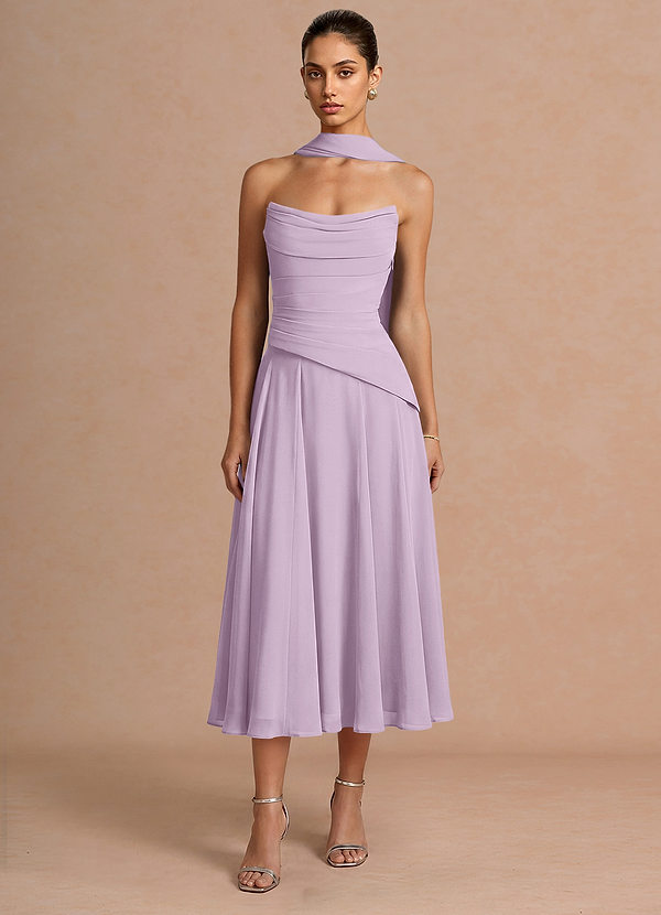 Gabriela Frosted Lilac Midi Dress image1