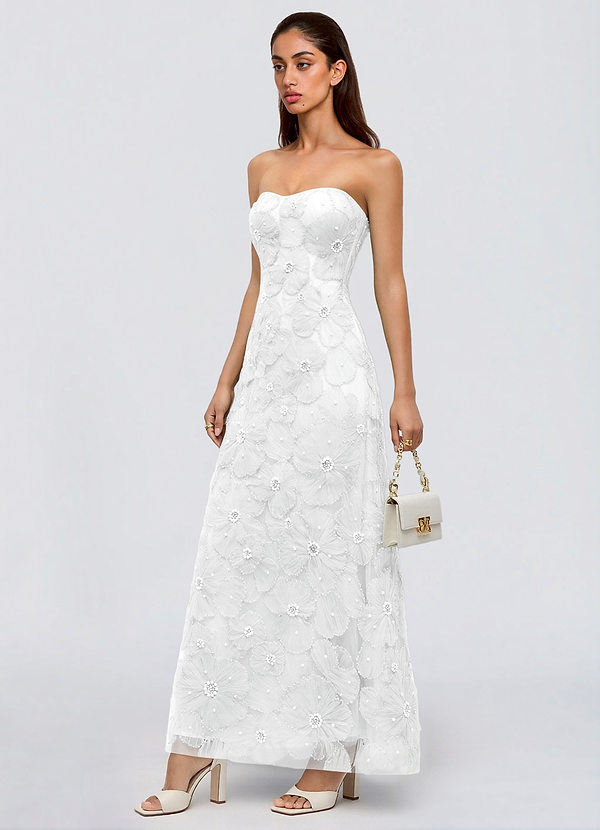 Aiselle Cream Maxi Dress image1