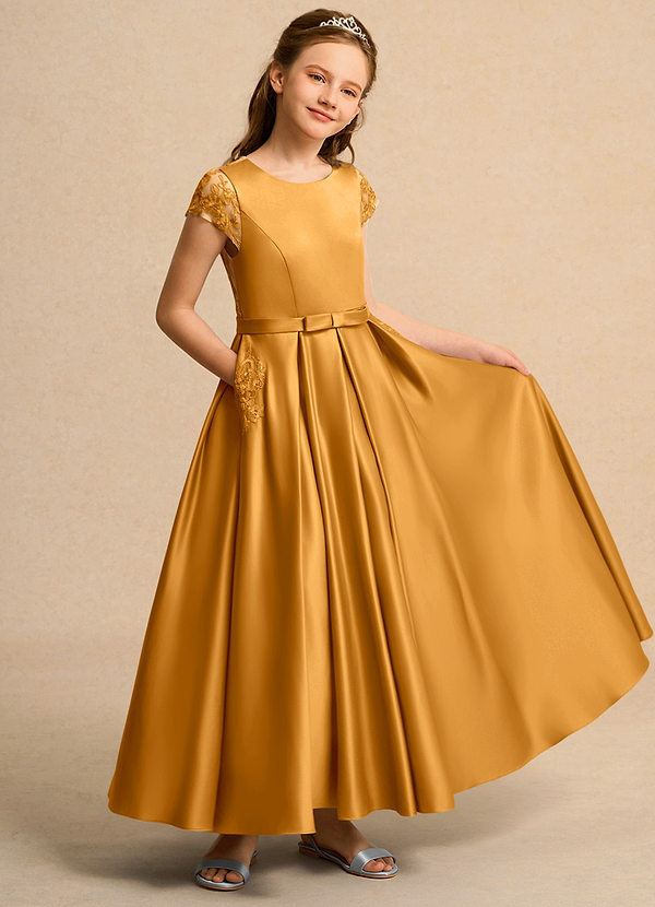 Azazie Bunny Junior Formal Klänningar för brudeflicka Klä Balklänning i Spets image1