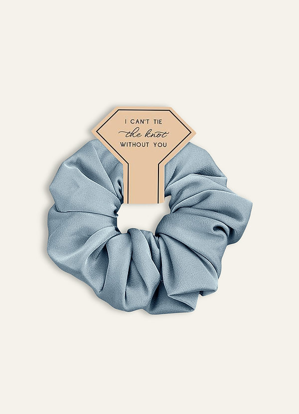 front Matching Color Mixed Color Bridesmaid Stretch Satin Over Size Scrunchie Set