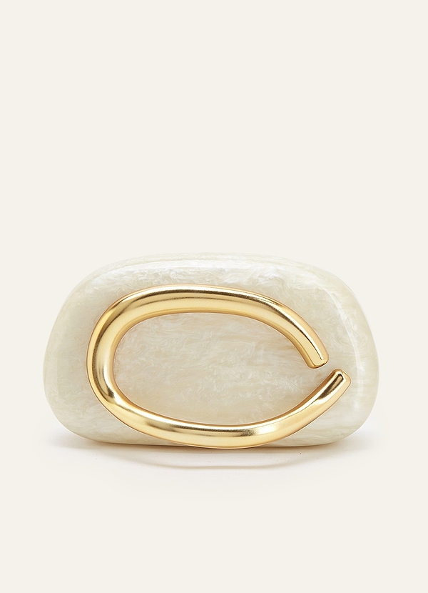 Pearlescent Acryllic Clutch front