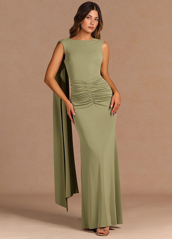 Alessia Bean Green Maxi Dress image1