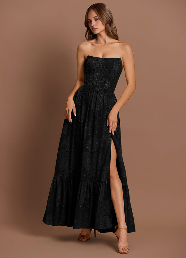 slim fit dress slacks Lydia Asymmetrical Formal Dress main image 1