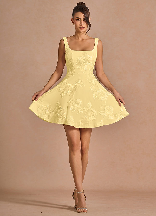 Brynn Lemon Sorbet Mini Dress image1