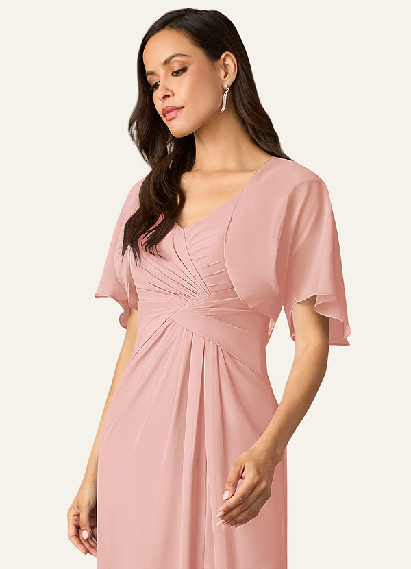 front Azazie Matching Color Salome Chiffon Wrap