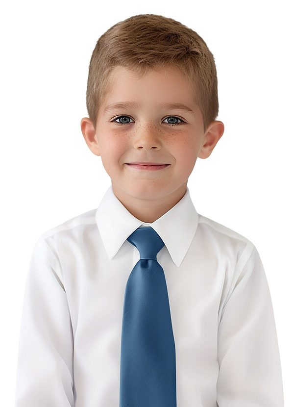 front Corbata de Niño de Satén Mate
