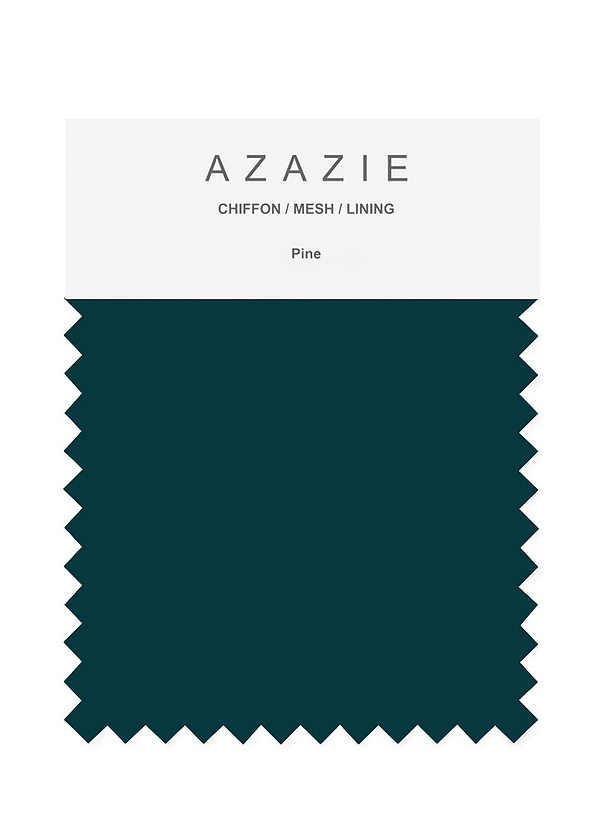 front Azazie Pine Bridal Party Swatches