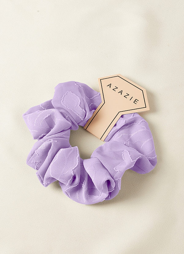 front Matching Color Bridesmaid Floral Burnout Over Size Scrunchie Set