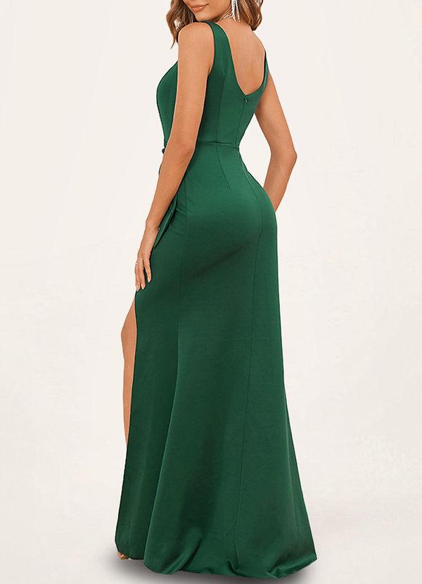 back Jasper Dark Emerald Maxi Dress