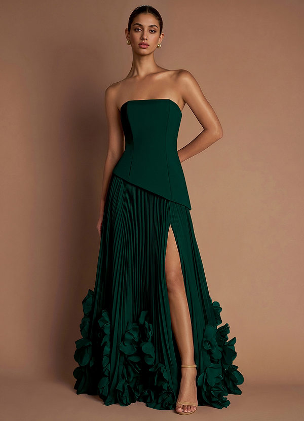 Ixchel Forest Green Maxi Dress image1