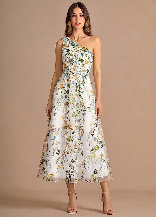 Maribela White Midi Dress image1
