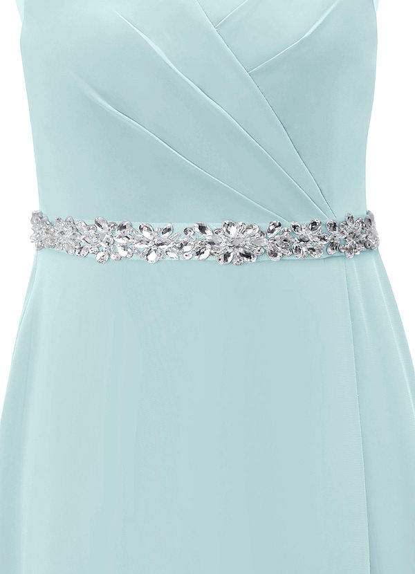 front Chiffon Sash with Starlight Beading