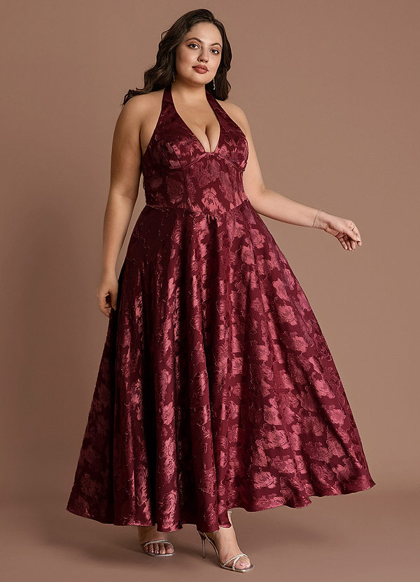 Midi jurk Isabeau Wijn image1