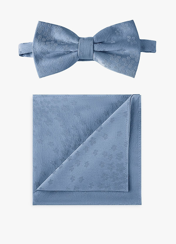 front Set van jacquard vlinderdas en pochet