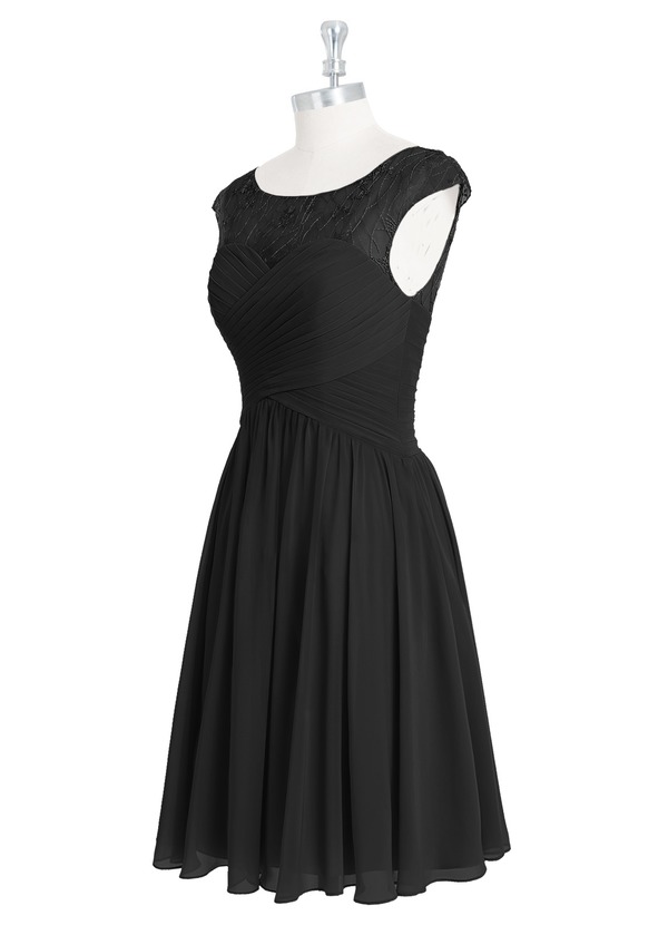 Azazie Betty Bridesmaid Dress - Black | Azazie