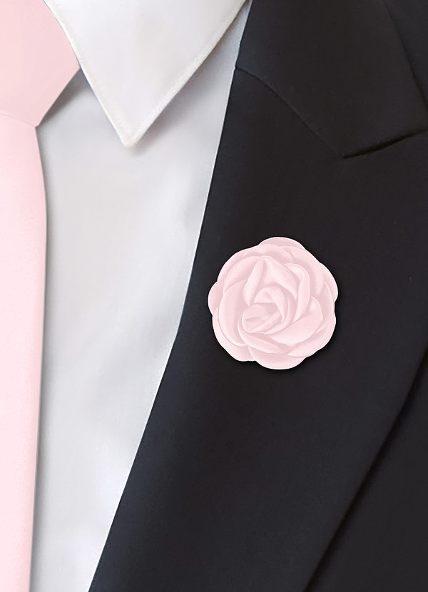 Matte Satin Floral Lapel Flower front