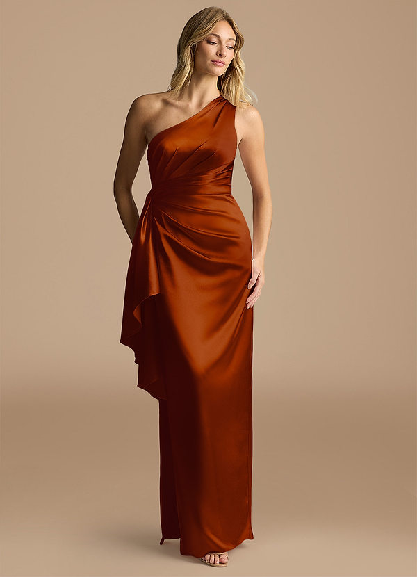 Vestido Castaño Largo Saira image1
