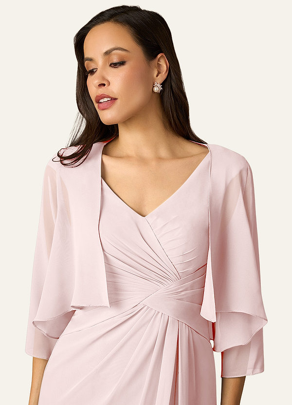 front Azazie Farblich Passendes Fisher-Chiffon-Wickeltuch