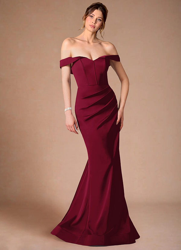 Vestido Merlot Largo Everly image1