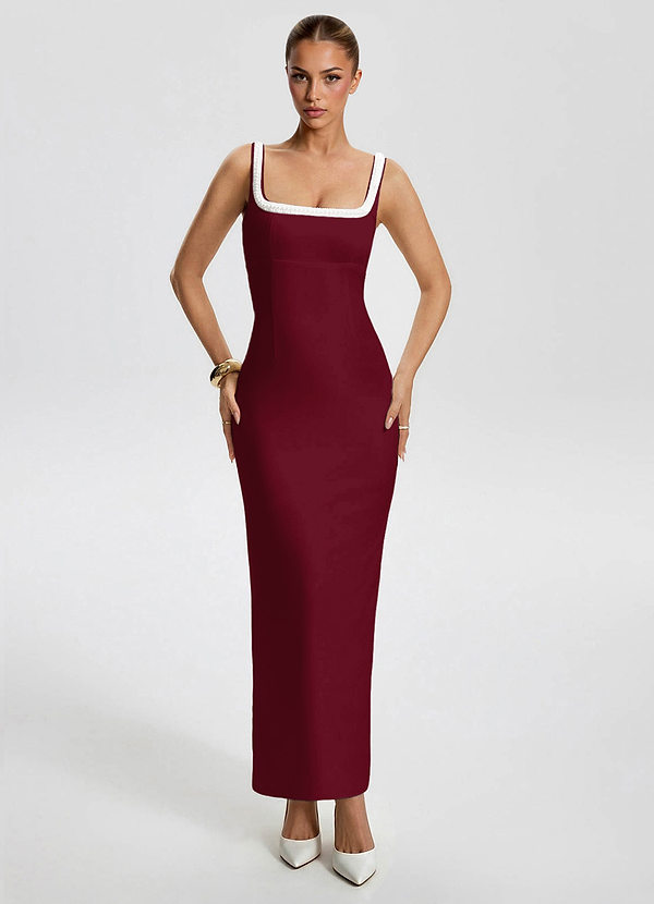 Aure Cabernet Maxi Dress image1