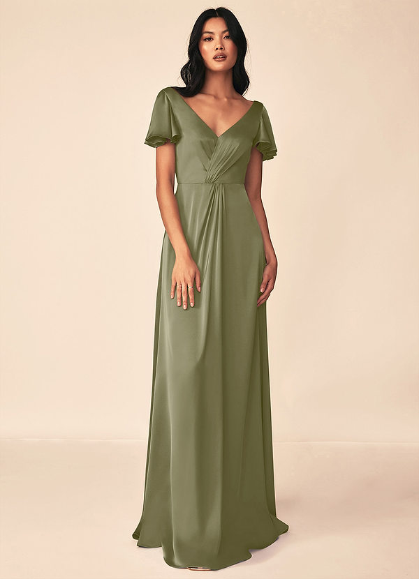 Azazie Soren Stretch Satin Dress Bridesmaid Dresses  image1