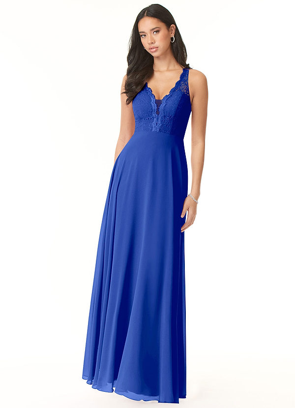 Royal Blue Azazie Darlene Bridesmaid Dresses | Azazie