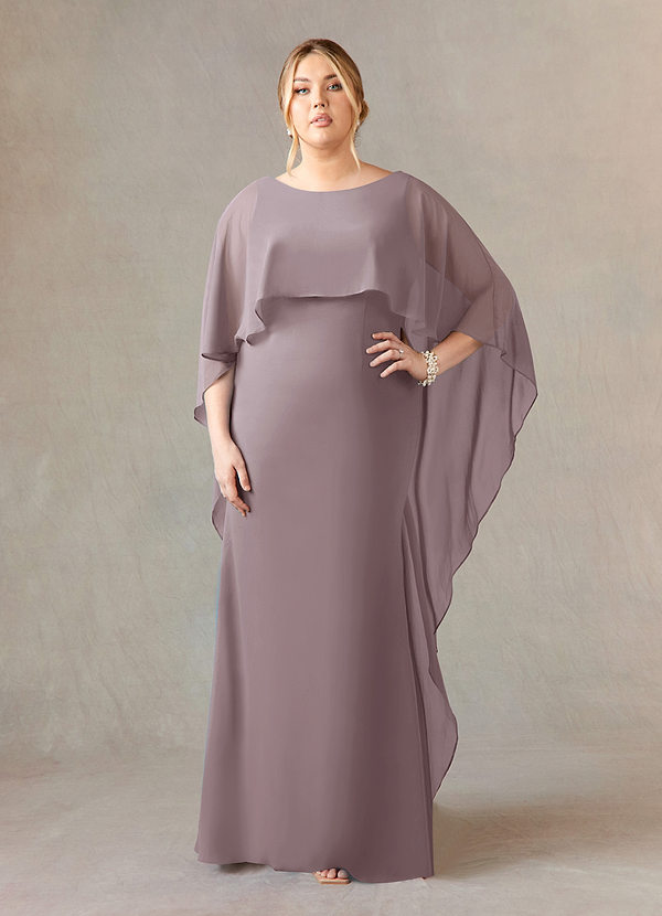 Azazie Dion Brautmutterkleider Etui Schaufel Stretch-Krepp Kleid Dämmerung image1
