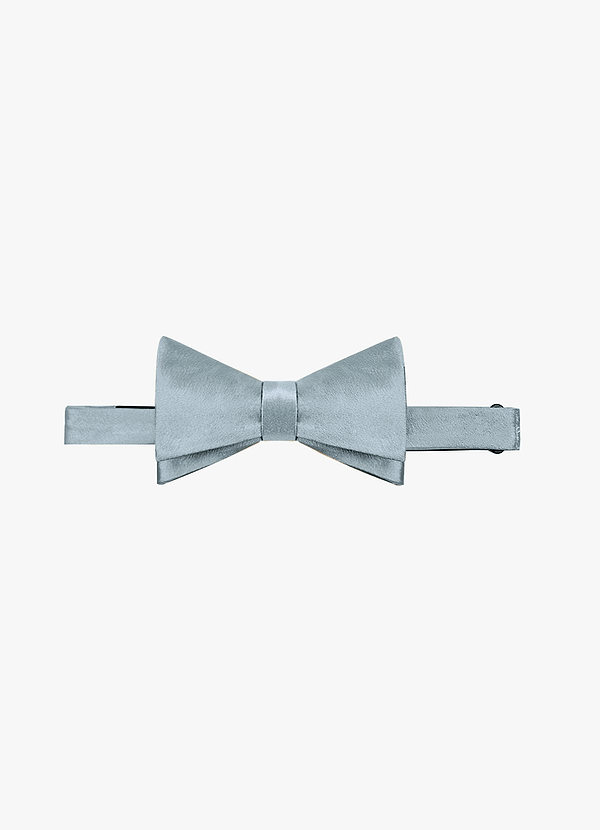 front Metallic Satin Bow Tie