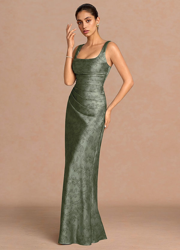 Robe Maxi Bleu Sauge Agustina image1