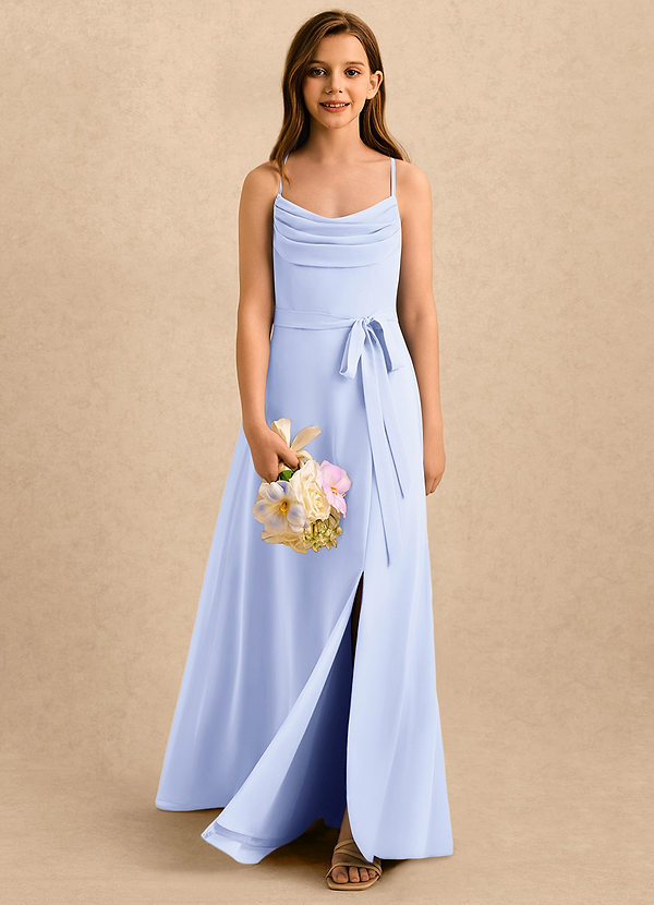 Azazie Jasslyn Girls Formal Sukienki dla dziewczynek sypiących kwiaty  image1