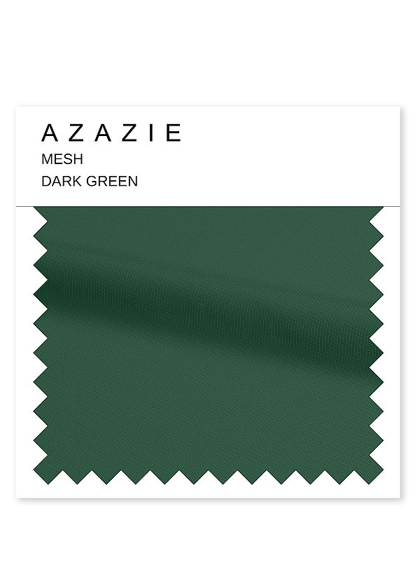 front Azazie Dark Green Mesh Swatch
