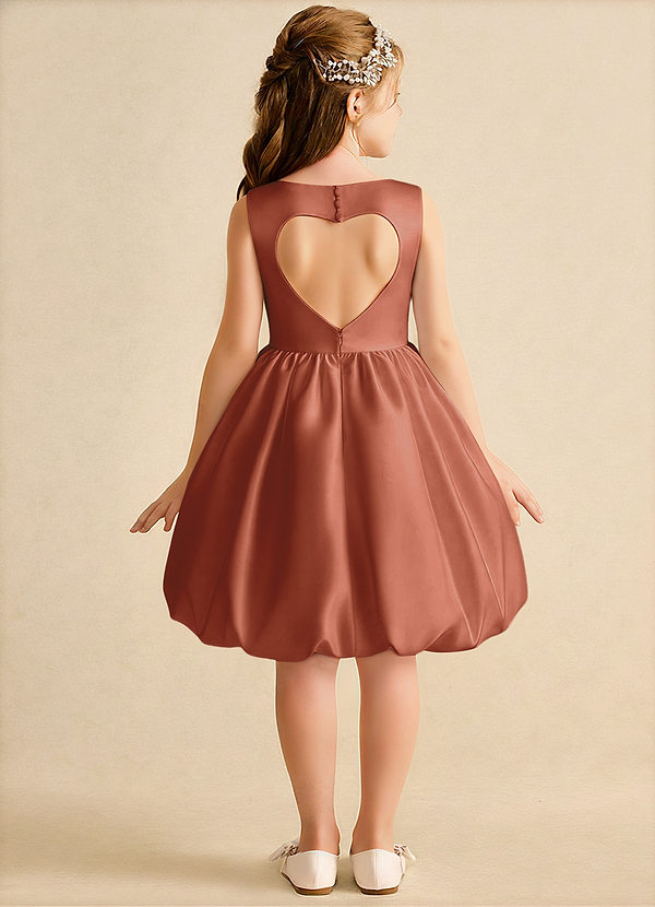 Azazie Nirvana Klänningar för brudeflicka Klä Balklänning i Matt satäng Rynkad image1