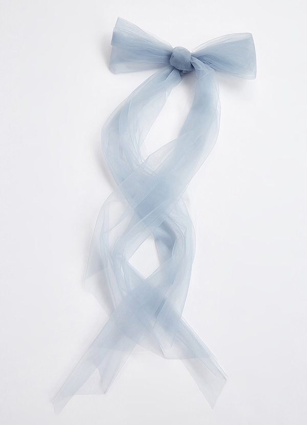 front Matching Color Tulle Bow Sash
