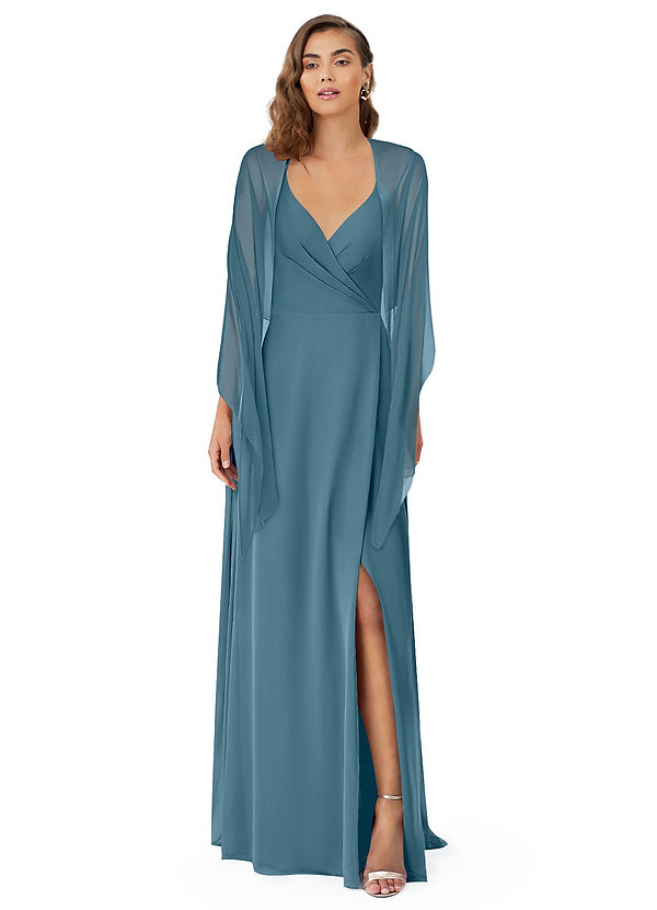 front Azazie Matching Color Ireland Chiffon Shawl