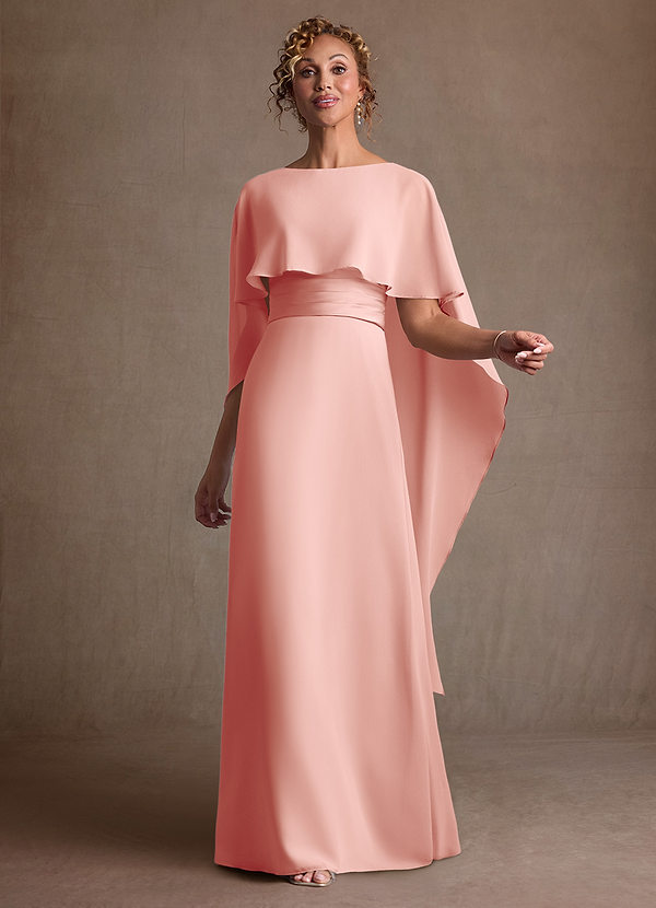 Azazie Marilla Moeder van de Bruid Jurken A-Lijn Jurk van Chiffon Geplooid Rozet image1