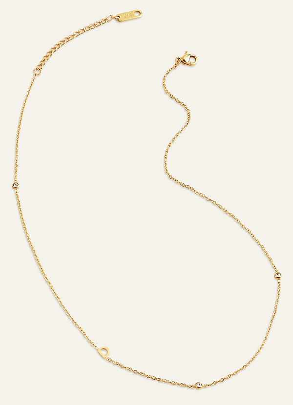 front Collier avec lettre initiale sur le côté