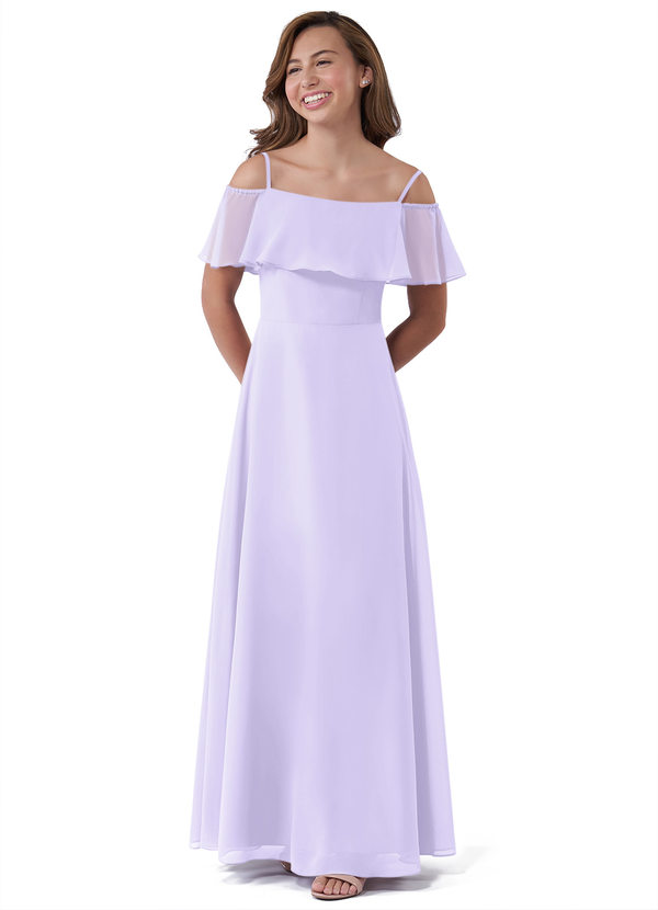 Lilac Azazie Maggie JBD Junior Bridesmaid Dresses | Azazie