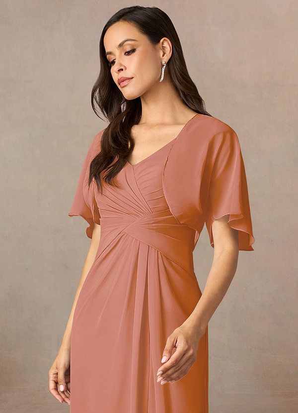 front Azazie Bijpassende Kleur Salome Chiffon Wrap