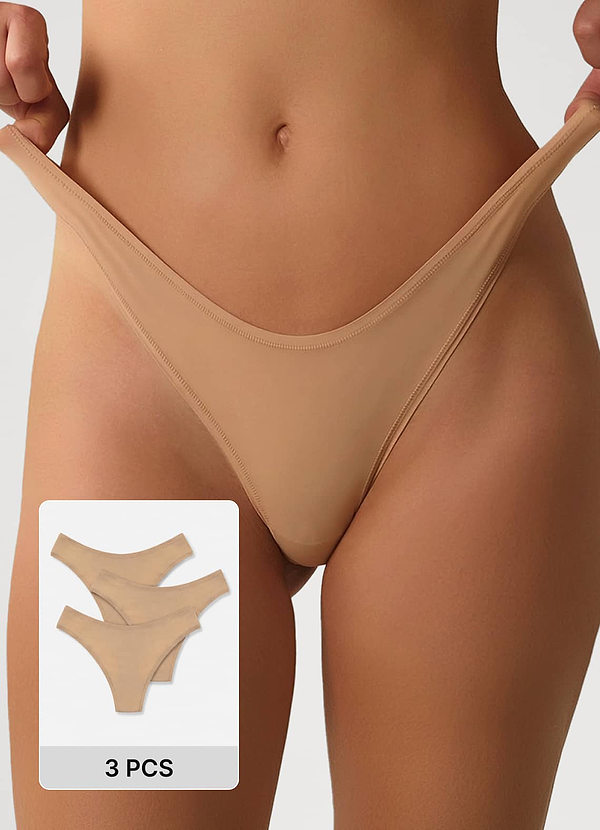 front Perizoma a vita bassa, ultra elasticizzato (3 foto)