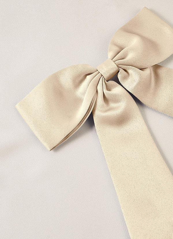 front Matching Color Bow Hair Clip