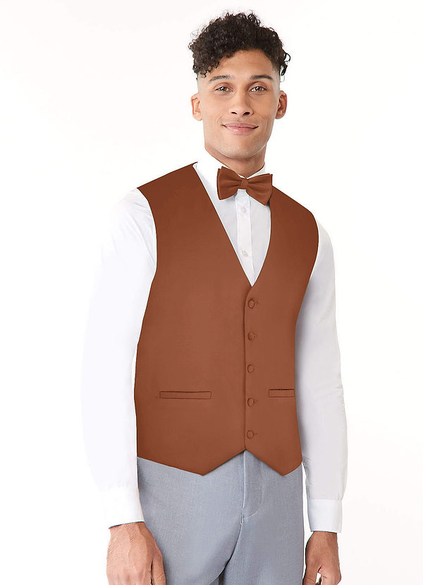 front Gilet en satin extensible