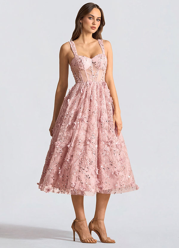 Rilsa Pink Midi Dress image1