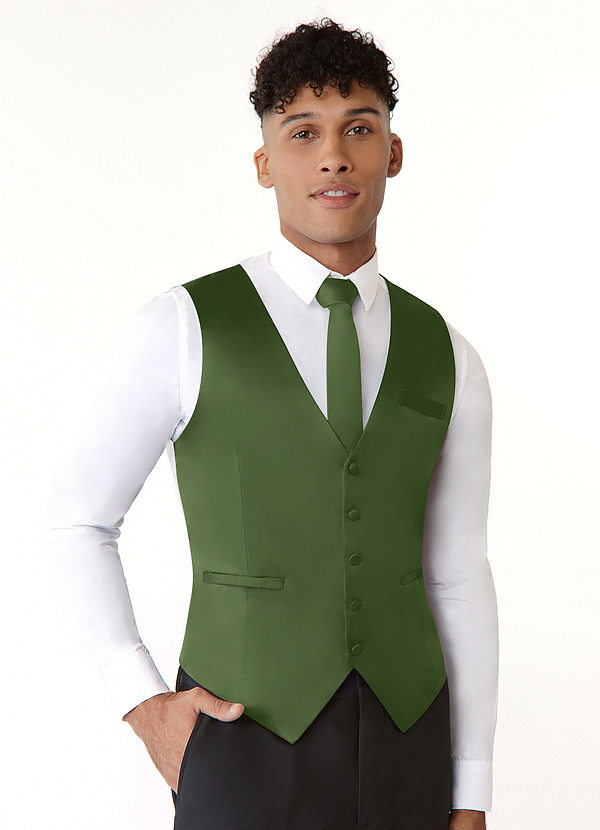 front Herencollectie modern mat satijnen vest
