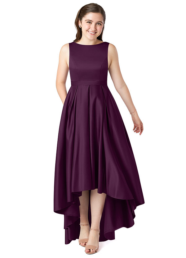 Los Vestidos AsiméTricos Para Damas De Honor Junior Con Escote En Forma De Cucharada Wisteria main image 1